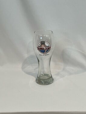 Bubba Gump Clear Glass Pilsner Beer Glass - White/Blue/Red Logo
